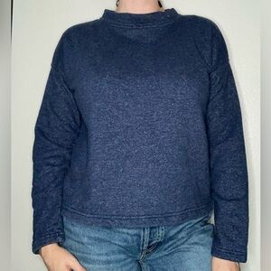 Patagonia Mount Sterling Organic Cotton Crewneck Pullover Size Large Navy Blue